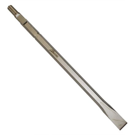 Superior Steel SC8812 1" Flat Chisel Round Hex/ Spline Hammer Shank 18" Long